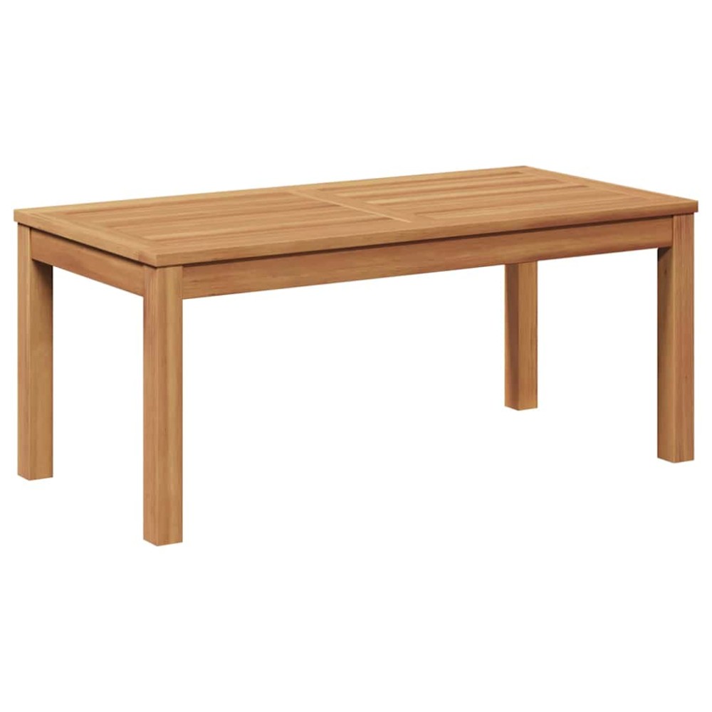vidaXL Masă de Grădină natural 95 x 45 x 40 cm Lemn masiv de tec