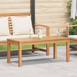 vidaXL Masă de Grădină natural 95 x 45 x 40 cm Lemn masiv de tec vidaXL Masă de Grădină natural 95 x 45 x 40 cm Lemn masiv de tec