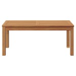 vidaXL Masă de Grădină natural 95 x 45 x 40 cm Lemn masiv de tec vidaXL Masă de Grădină natural 95 x 45 x 40 cm Lemn masiv de tec