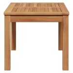 vidaXL Masă de Grădină natural 95 x 45 x 40 cm Lemn masiv de tec vidaXL Masă de Grădină natural 95 x 45 x 40 cm Lemn masiv de tec