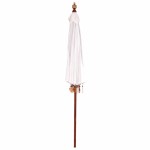 vidaXL Umbrelă de soare Manual Crem x 250 cm Bumbac și lemn masiv vidaXL Umbrelă de soare Manual Crem x 250 cm Bumbac și lemn masiv