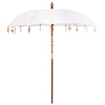 vidaXL Umbrelă de soare Manual Crem x 250 cm Bumbac și lemn masiv vidaXL Umbrelă de soare Manual Crem x 250 cm Bumbac și lemn masiv