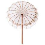 vidaXL Umbrelă de soare Manual Crem x 250 cm Bumbac și lemn masiv vidaXL Umbrelă de soare Manual Crem x 250 cm Bumbac și lemn masiv