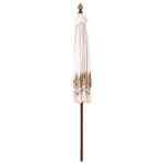 vidaXL Parasol Balinez Crem (210-220) x 260 cm Bumbac și lemn masiv vidaXL Parasol Balinez Crem (210-220) x 260 cm Bumbac și lemn masiv