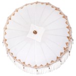 vidaXL Parasol Balinez Crem (210-220) x 260 cm Bumbac și lemn masiv vidaXL Parasol Balinez Crem (210-220) x 260 cm Bumbac și lemn masiv