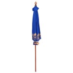 vidaXL Parasol Balinez albastru (210-220) x 260 cm vidaXL Parasol Balinez albastru (210-220) x 260 cm