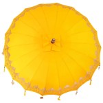 vidaXL Parasol Balinez Galben (210-220) x 260 cm Bumbac și lemn masiv vidaXL Parasol Balinez Galben (210-220) x 260 cm Bumbac și lemn masiv