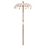 vidaXL Parasol Balinez Crem (90-100) x 260 cm Bumbac și lemn masiv vidaXL Parasol Balinez Crem (90-100) x 260 cm Bumbac și lemn masiv