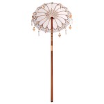 vidaXL Parasol Balinez Crem (90-100) x 260 cm Bumbac și lemn masiv vidaXL Parasol Balinez Crem (90-100) x 260 cm Bumbac și lemn masiv