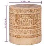 vidaXL Bază pentru umbrelă Altele Maro Ø34 x 40 cm Lemn masiv vidaXL Bază pentru umbrelă Altele Maro Ø34 x 40 cm Lemn masiv