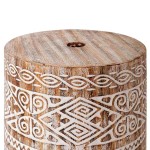 vidaXL Bază pentru umbrelă Altele alb spălat Ø34 x 40 cm Lemn masiv vidaXL Bază pentru umbrelă Altele alb spălat Ø34 x 40 cm Lemn masiv