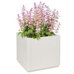 vidaXL Ghiveci Grădină Alb 36x36x35 cm din PP
