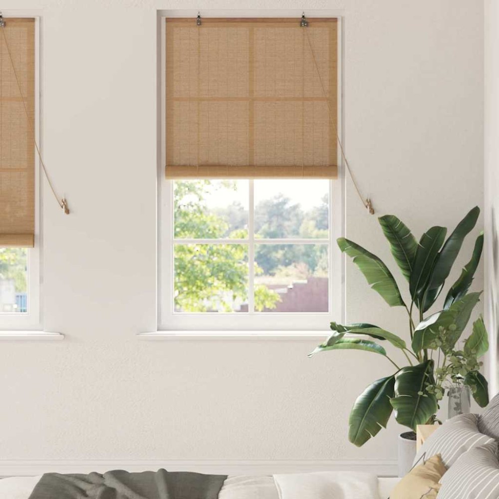 vidaXL Jaluzele și Rulouri pentru Fereastră Maro deschis 80 x 220 cm