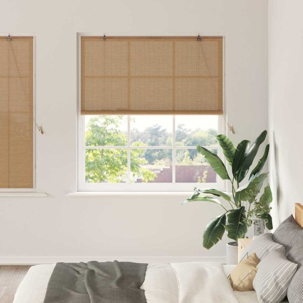 vidaXL Jaluzele și Rulouri pentru Fereastră Maro deschis 140 x 160 cm