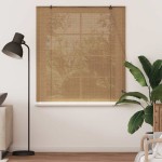 vidaXL Jaluzele și Rulouri pentru Fereastră Maro deschis 140 x 160 cm