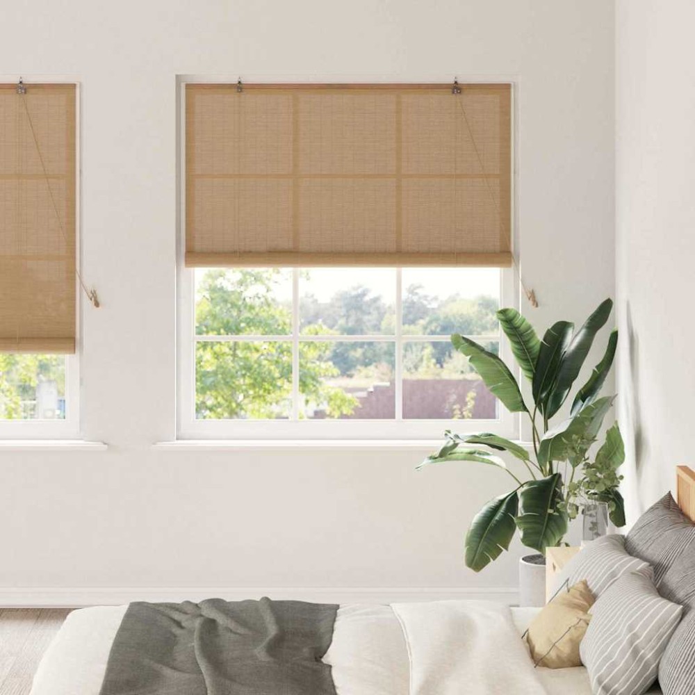 vidaXL Jaluzele și Rulouri pentru Fereastră Maro deschis 140 x 220 cm