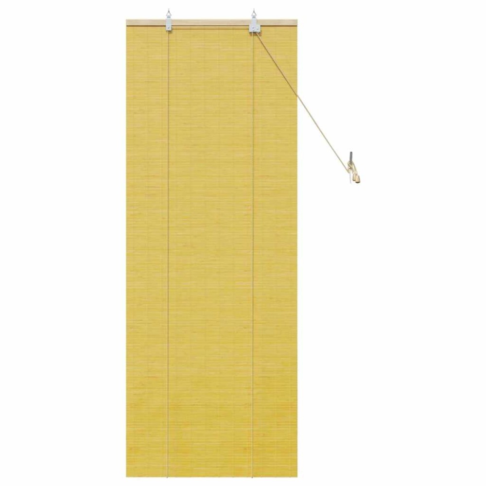 vidaXL Jaluzele și Rulouri pentru Fereastră Galben 60 x 160 cm Bambus