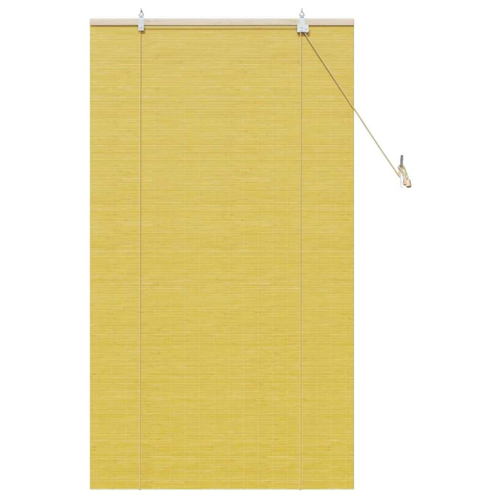 vidaXL Jaluzele și Rulouri pentru Fereastră Galben 80 x 160 cm Bambus