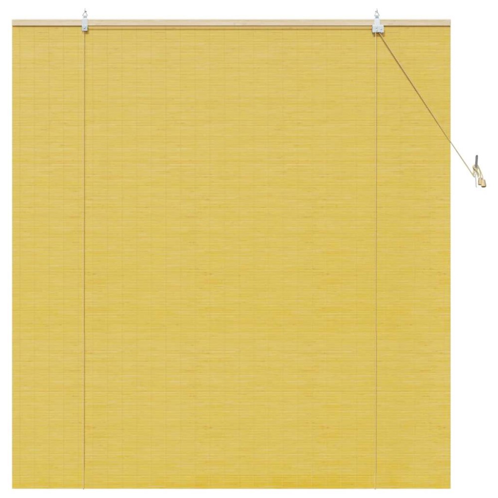 vidaXL Jaluzele și Rulouri pentru Fereastră Galben 150 x 160 cm Bambus