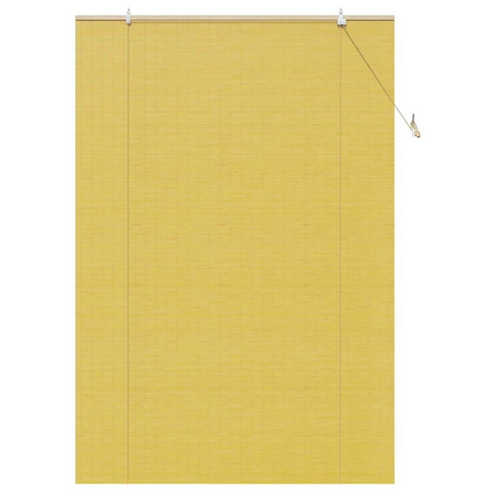 vidaXL Jaluzele și Rulouri pentru Fereastră Galben 150 x 220 cm Bambus