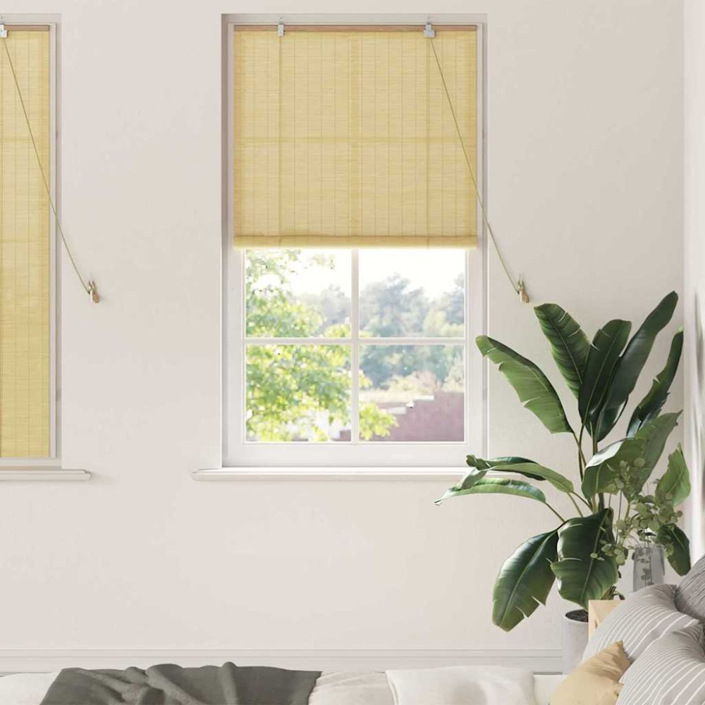 vidaXL Jaluzele și Rulouri pentru Fereastră natural 90 x 160 cm Bambus