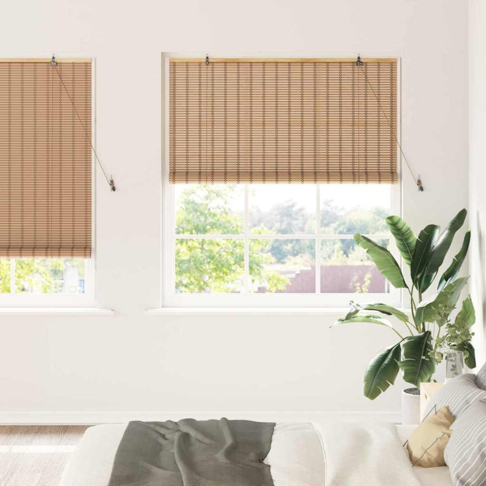 vidaXL Jaluzele și Rulouri pentru Fereastră Maro deschis 140 x 220 cm