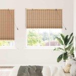 vidaXL Jaluzele și Rulouri pentru Fereastră Maro deschis 140 x 220 cm vidaXL Jaluzele și Rulouri pentru Fereastră Maro deschis 140 x 220 cm
