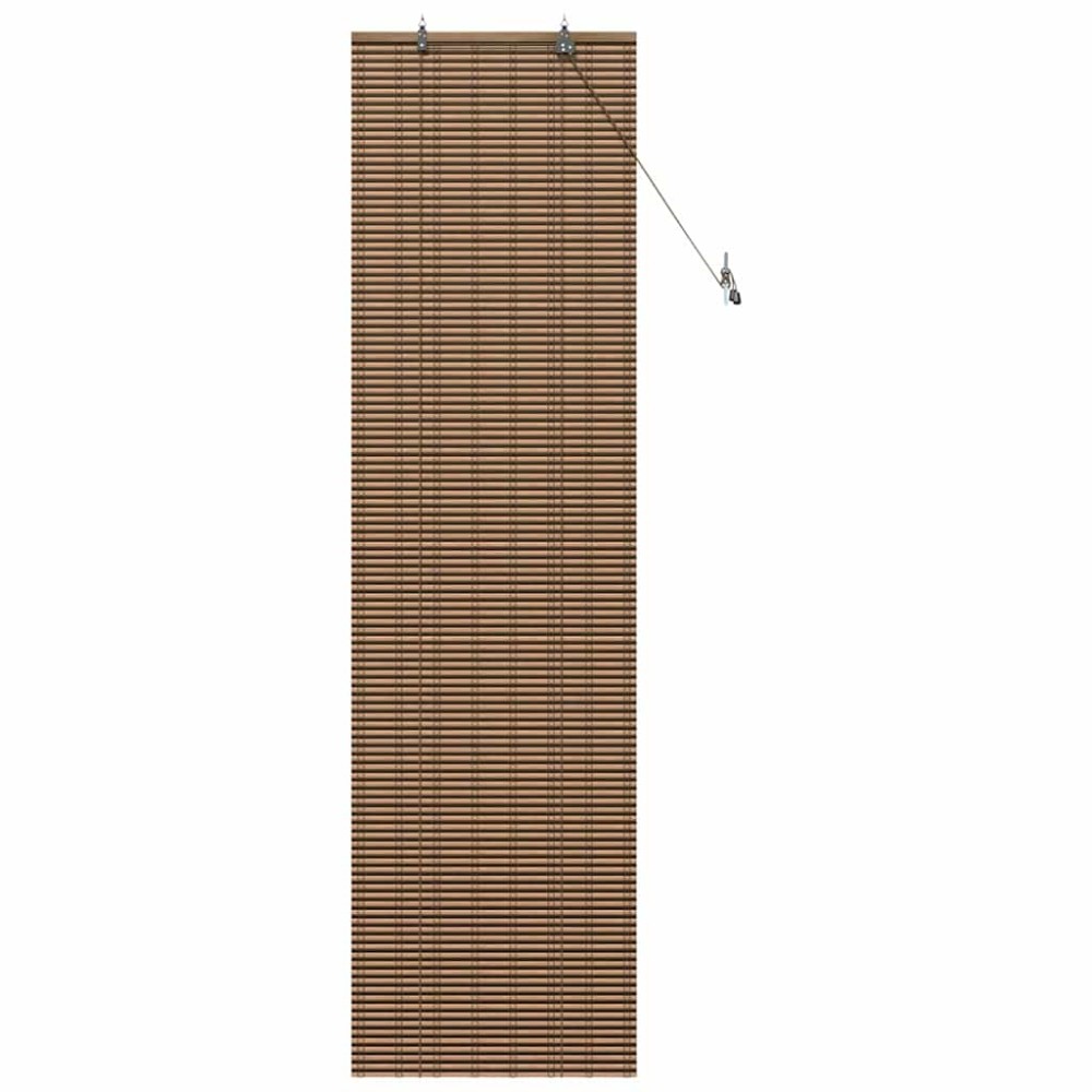 vidaXL Jaluzea pentru Fereastră cu perdele Maro 60 x 220 cm Bambus