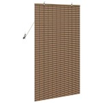 vidaXL Jaluzea pentru Fereastră cu perdele Maro 100 x 160 cm Bambus vidaXL Jaluzea pentru Fereastră cu perdele Maro 100 x 160 cm Bambus