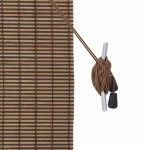 vidaXL Jaluzea pentru Fereastră cu perdele Maro 110 x 160 cm Bambus