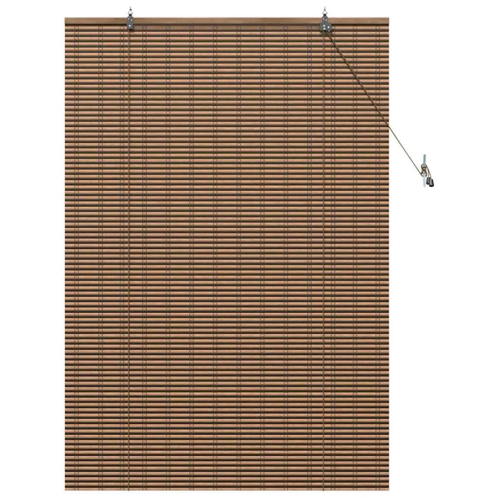 vidaXL Jaluzea pentru Fereastră cu perdele Maro 120 x 160 cm Bambus