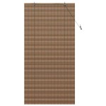 vidaXL Jaluzea pentru Fereastră cu perdele Maro 120 x 220 cm Bambus