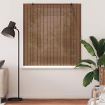 vidaXL Jaluzea pentru Fereastră cu perdele Maro 140 x 160 cm Bambus vidaXL Jaluzea pentru Fereastră cu perdele Maro 140 x 160 cm Bambus