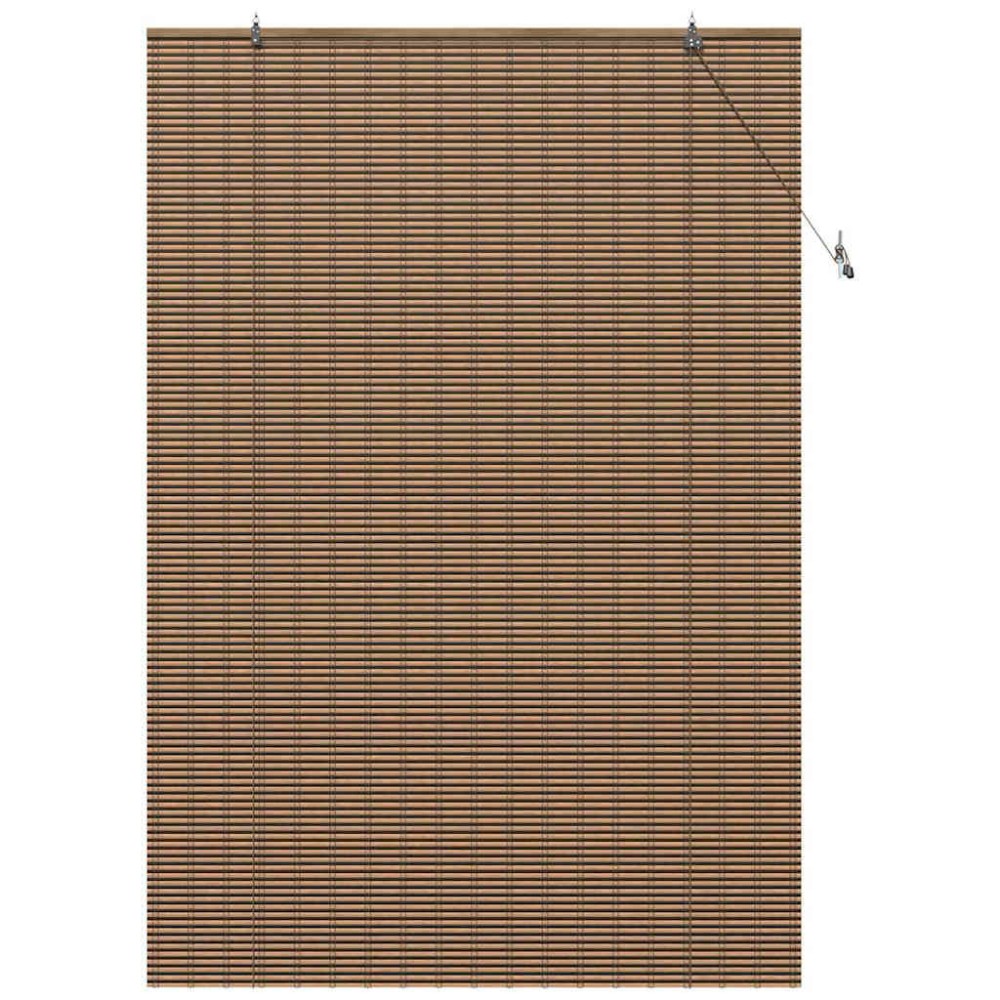 vidaXL Jaluzea pentru Fereastră cu perdele Maro 140 x 220 cm Bambus