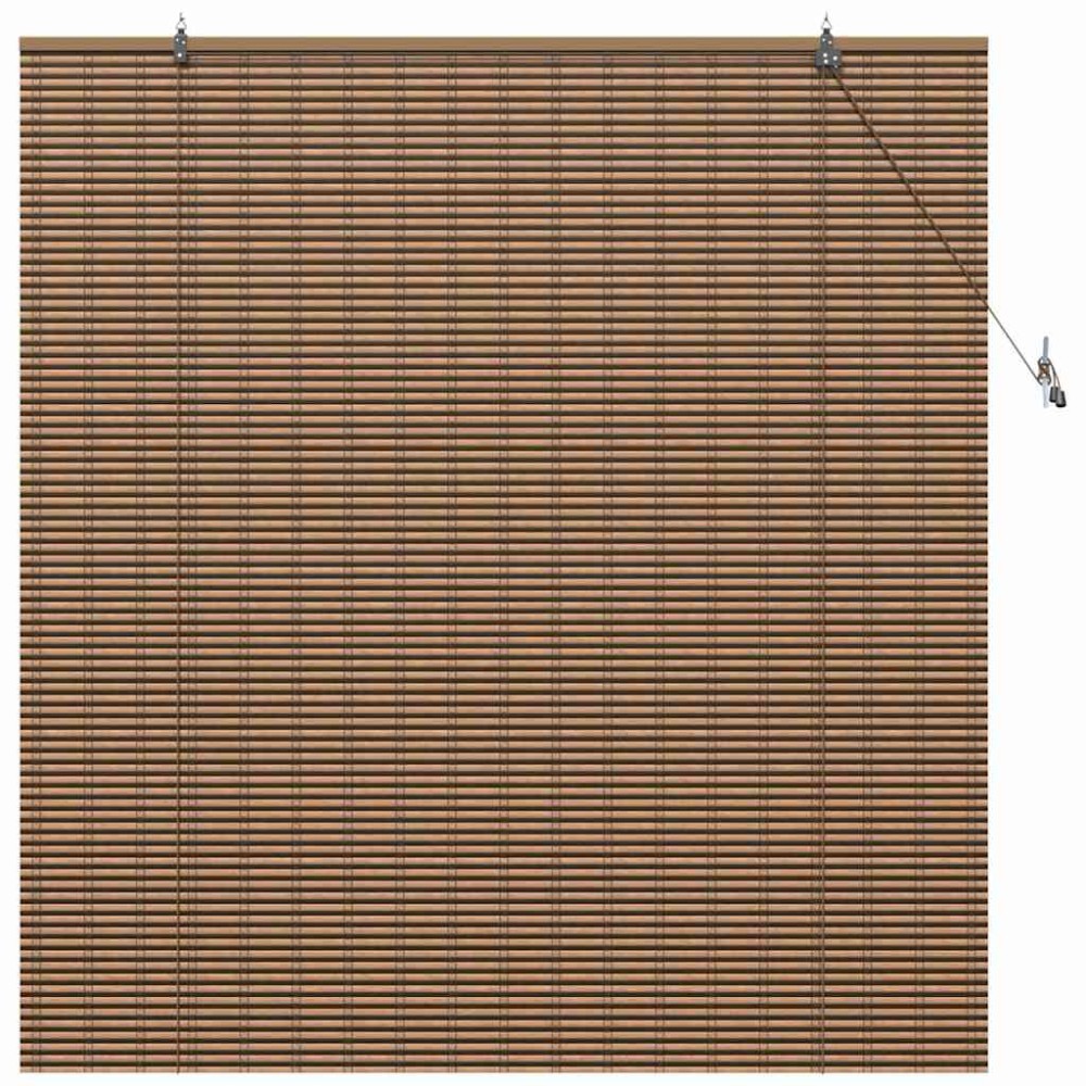 vidaXL Jaluzea pentru Fereastră cu perdele Maro 150 x 160 cm Bambus