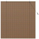vidaXL Jaluzea pentru Fereastră cu perdele Maro 150 x 160 cm Bambus