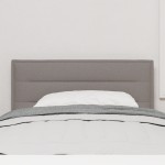 vidaXL Tăblie cap cu headboard Gri taupe 80 cm Piele artificială