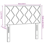 vidaXL Tăblie cap cu headboard Gri taupe 90 cm Piele artificială