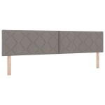 vidaXL Tăblie cap cu headboard Gri taupe 200 cm Piele artificială