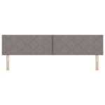 vidaXL Tăblie cap cu headboard Gri taupe 200 cm Piele artificială