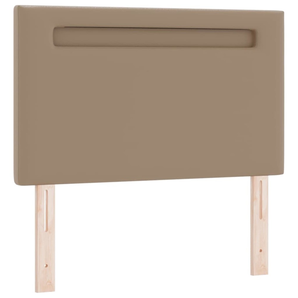 vidaXL Tăblie cap Pe perete cu headboard Manual Cappuccino 90 cm PVC