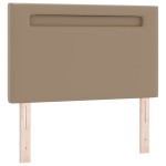 vidaXL Tăblie cap Pe perete cu headboard Manual Cappuccino 90 cm PVC