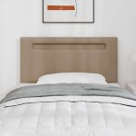 vidaXL Tăblie cap Pe perete cu headboard Manual Cappuccino 90 cm PVC