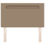 vidaXL Tăblie cap Pe perete cu headboard Manual Cappuccino 90 cm PVC