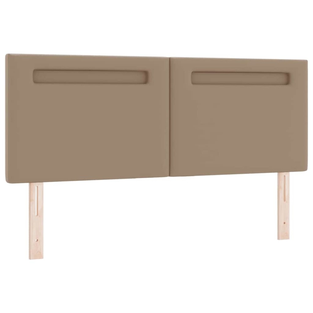 vidaXL Tăblie cap Pe perete cu headboard Manual Cappuccino 160 cm PVC