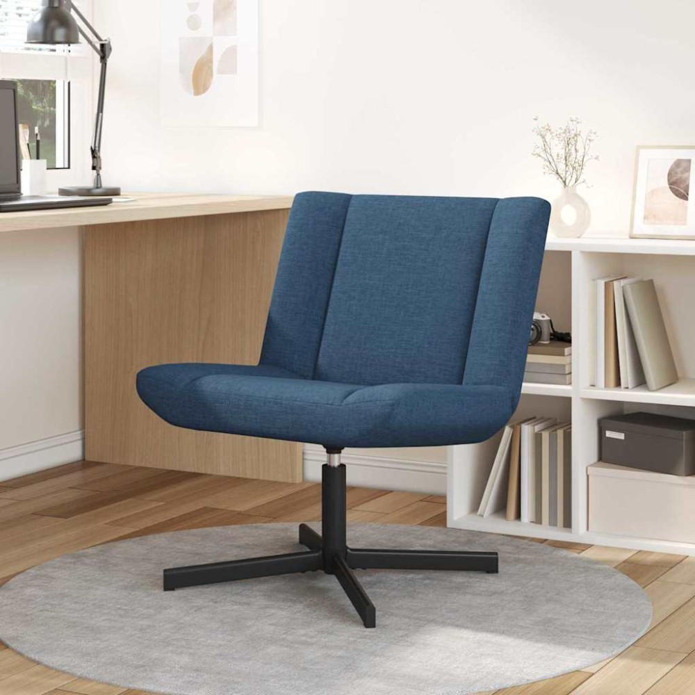 vidaXL Fotoliu Lounge Albastru Țesătură Mediu Ergonomic Fotoliu Lounge