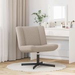 vidaXL Scaun accent Gri deschis Material din poliester Standard Pivotant vidaXL Scaun accent Gri deschis Material din poliester Standard Pivotant