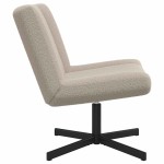 vidaXL Scaun accent Gri deschis Material din poliester Standard Pivotant vidaXL Scaun accent Gri deschis Material din poliester Standard Pivotant