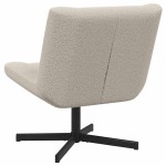 vidaXL Scaun accent Gri deschis Material din poliester Standard Pivotant vidaXL Scaun accent Gri deschis Material din poliester Standard Pivotant