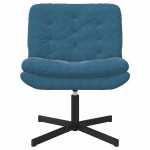 vidaXL Scaun Relaxant Rotativ albastru 63 x 75 x 76 cm Catifea